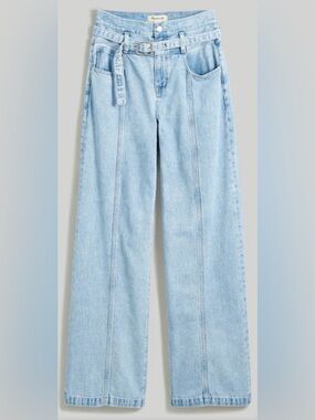 Madewell Belted Baggy Jeans 32